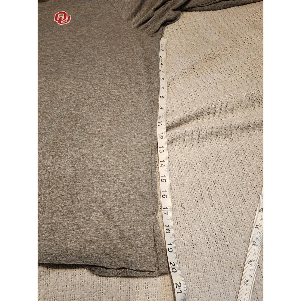 Jordan Oklahoma Sooners Gray Dri-FIT Long Sleeve Training Shirt Mens XXL OU‎